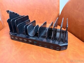 Nabíjecí stanice na telefony, hodinky, sluchátka, USB