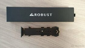Kožený náramek Robust hnědý na Apple Watch