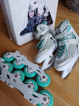 Lední a kolečkové brusle vel.37 až 40