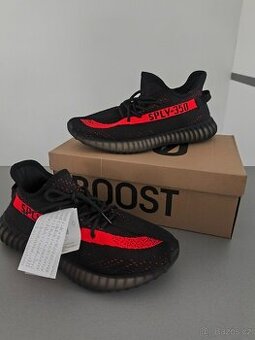 Yeezy 350 červené boty