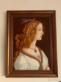 Idealizovaný portrét dámy z.r 1480 - 1485 (olejomalba)