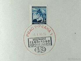 Výstava Poštovní známka 1941 - pamětní list - 1