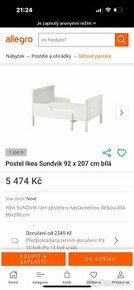 Rostouci detska postel Ikea - 1