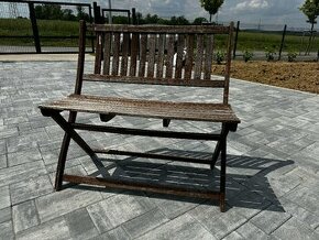 Zahradní dřevěná lavice