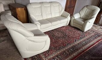 Luxusní kožená sedací souprava 3+1+1, 4384 - 1