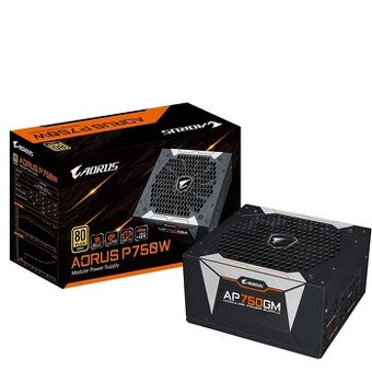 GIGABYTE zdroj AORUS P750W 80+ GOLD Modular- ZÁNOVNÍ ZDROJ