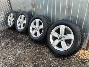 Originální zimní alu sada VW 215/65R17, Bridgestone 8mm