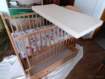 Dětska postýlka Scarlett s šuplíkem