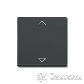 Kryt spínač žaluziový jednoduchý ABB Future mechová černá
