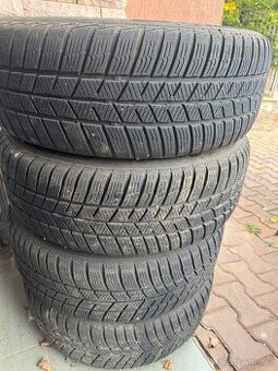 4xzimni pneu 205/55 R16 s disky VW (6x112)