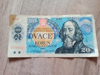 Stará 20 korunová Bankovka