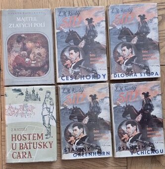 6 knih od Kuděje s obálkami Zdeňká Buriana, dobře zachované