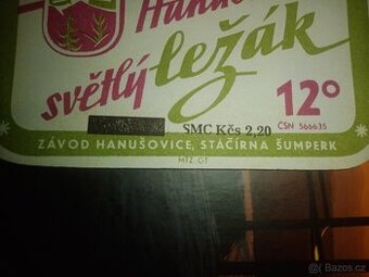 6 KS PIVNÍ ETIKETY S PŘETISKEM