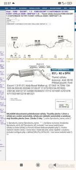 Ford escort koncový díl výfuku originál