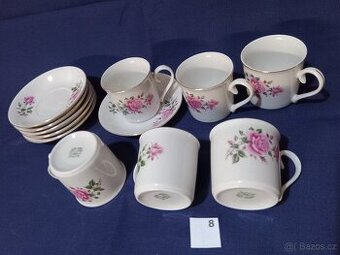 čínský porcelán sada 6+6ks / vyklízení půdy