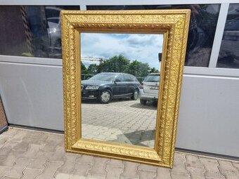 Starožitné zrcadlo, zlatý rám
