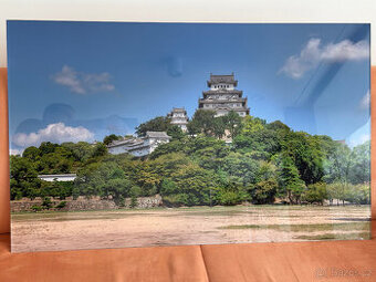 Foto za akrylovým sklem, Himeji, Japonsko, 114x70 cm