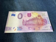 0 eurosouvenir bankovka Kunín - výroční přítisk - 1