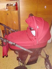 Červený kočárek baby design - 1
