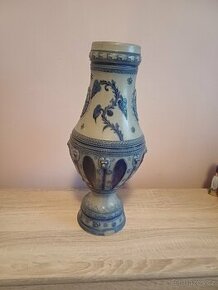 starožitná secesní kameninová váza