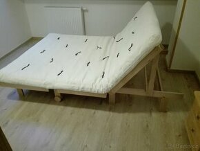 Futonová postelová sedačka Tanuki buk 140 x 200 - 1