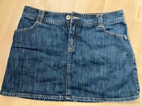 Tmavě modrá džínová sukně zn. H&M vel. 42