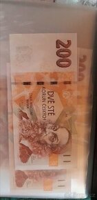 Bankovka 200 Kč, rok 2018, SÉRIE W15