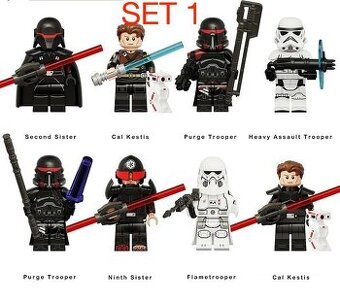 Rôzne figúrky Star Wars 4 (8ks) typ lego - nové - 1