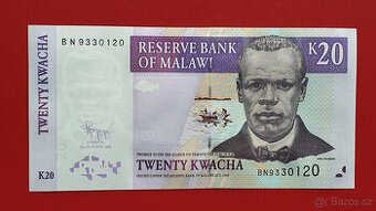 Bankovka MALAWI 20 Kwacha rok 2009 stav UNC - 1