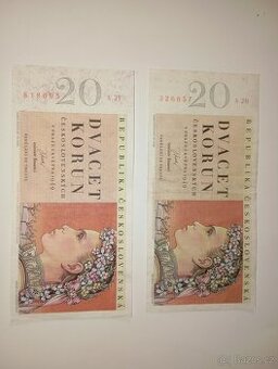 BANKOVKY 20 KČS 1949, 1. VYDANÁ SÉRIE A