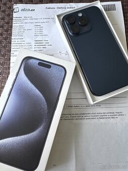 iPhone 15 PRO 128GB Blue titan, komplet balení,záruka Alza