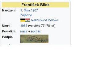 Obraz 1942, Bílek František