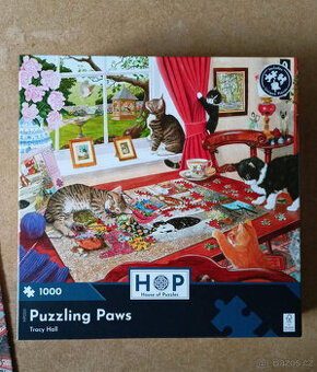 puzzle 1000 skládající tlapky