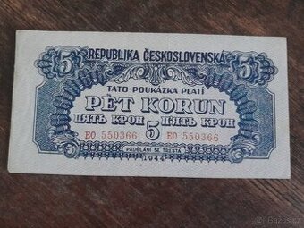 5 korun 1944 - 1