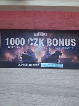 World of warships 1000 czk bonus