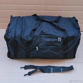 Prostorná skládací taška s kolečky, objem 90l - nové