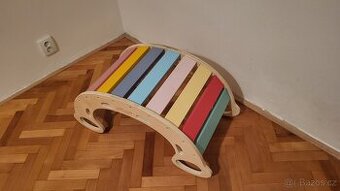Montessori dřevěná houpačka / klouzačka eliNeli