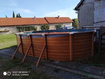Prodám bazén 6x3x1,5 m ovál