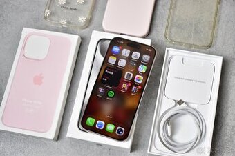 Telefon iPhone 15 pro 128 gb bílý titan ZÁRUKA