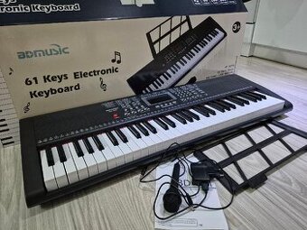 Největší nové led piano/klávesy/keyboard+USB+MP3, 61 kláves