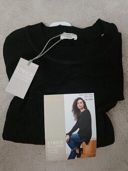 Dámský černý svetr s vlnou 6XL / 52 Tchibo - nový s visačkou