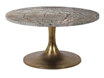 Moderní kulatý konferenční stolek  – Ø 75 cm – nový