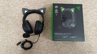 Herní sluchátka Razer Kraken Kitty V2 Chroma + stojan