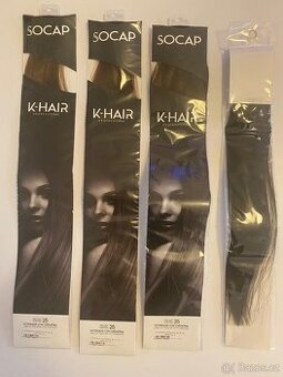 Umělé vlasy s keratinem k prodloužení