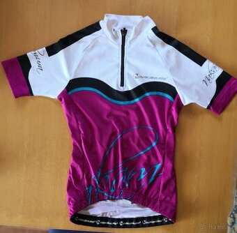 Dětský cyklo dres Nakamura bílo-vínová 116