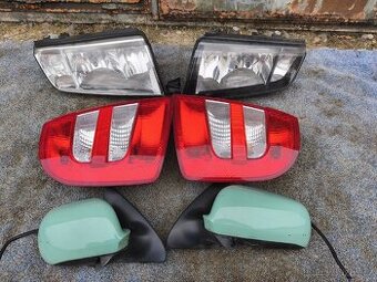 Škoda Fabia 1 světlo, zadní světlo, zrcatko, mlhovka