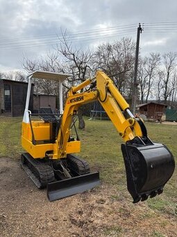 Japonský minibagr 1.5t Mitsubishi, velmi dobrý stav