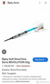 Soft sipky Showtime darts Revolution 20g