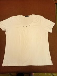 2x bílé tričko s krátkým rukávem