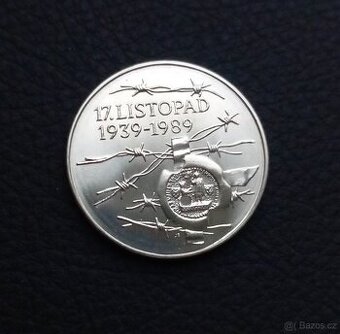 100 Kčs 17. listopad 1939 - 1989